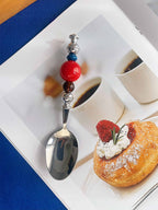 Cherry Cola Beaded Spoon Fork Set - Beadware Studio