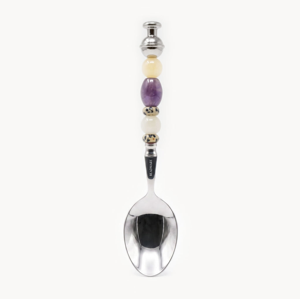 Colette Amethyst - 3 Piece Natural Stone Flatware Set - Beadware Studio