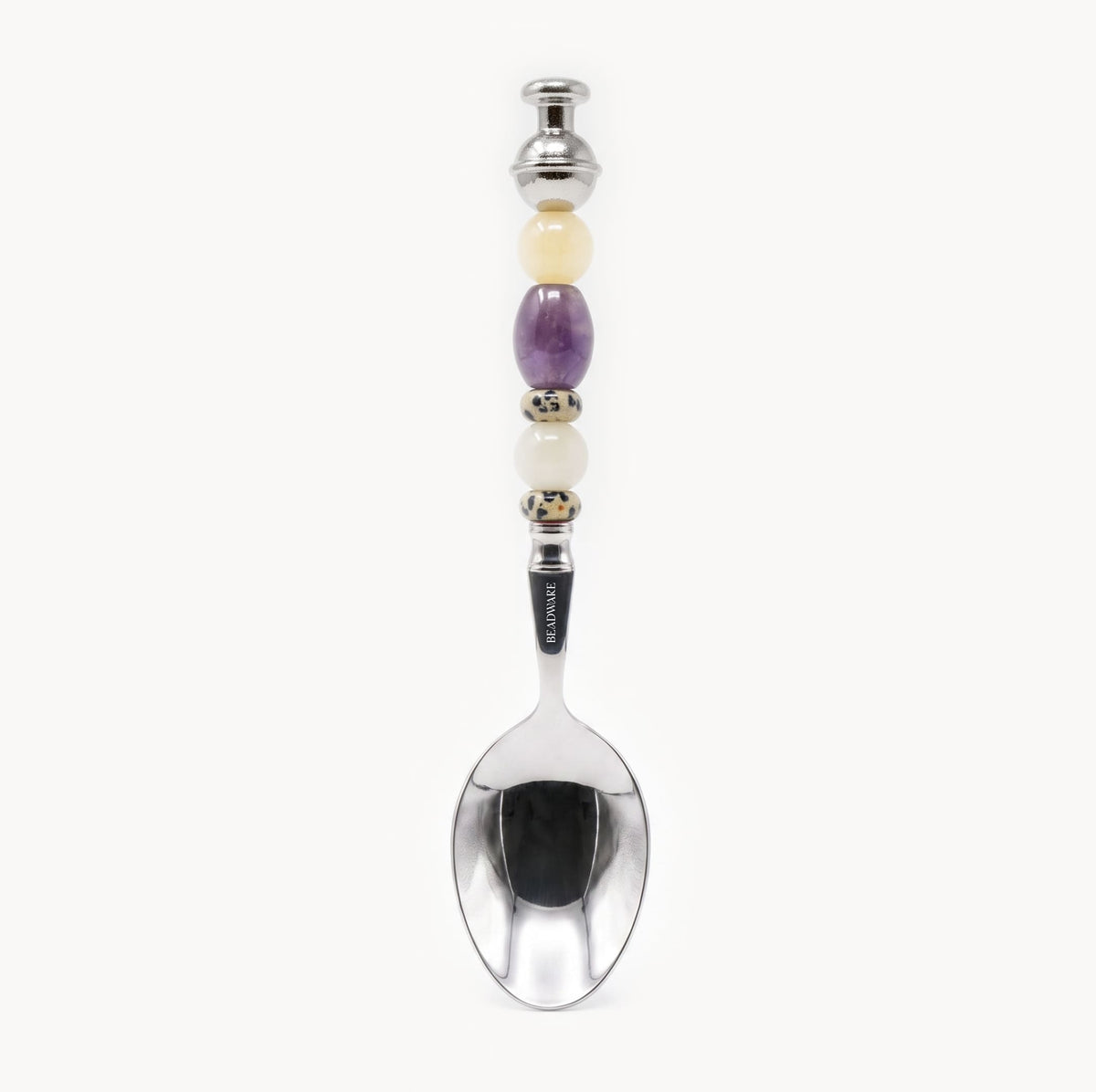 Colette Amethyst - 3 Piece Natural Stone Flatware Set - Beadware Studio