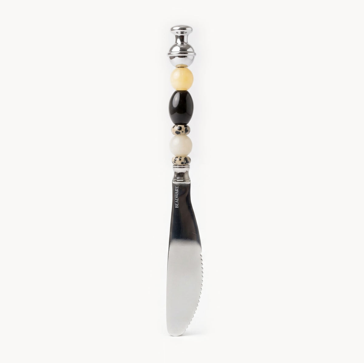 Colette Noir - 3 Piece Natural Stone Flatware Set - Beadware Studio