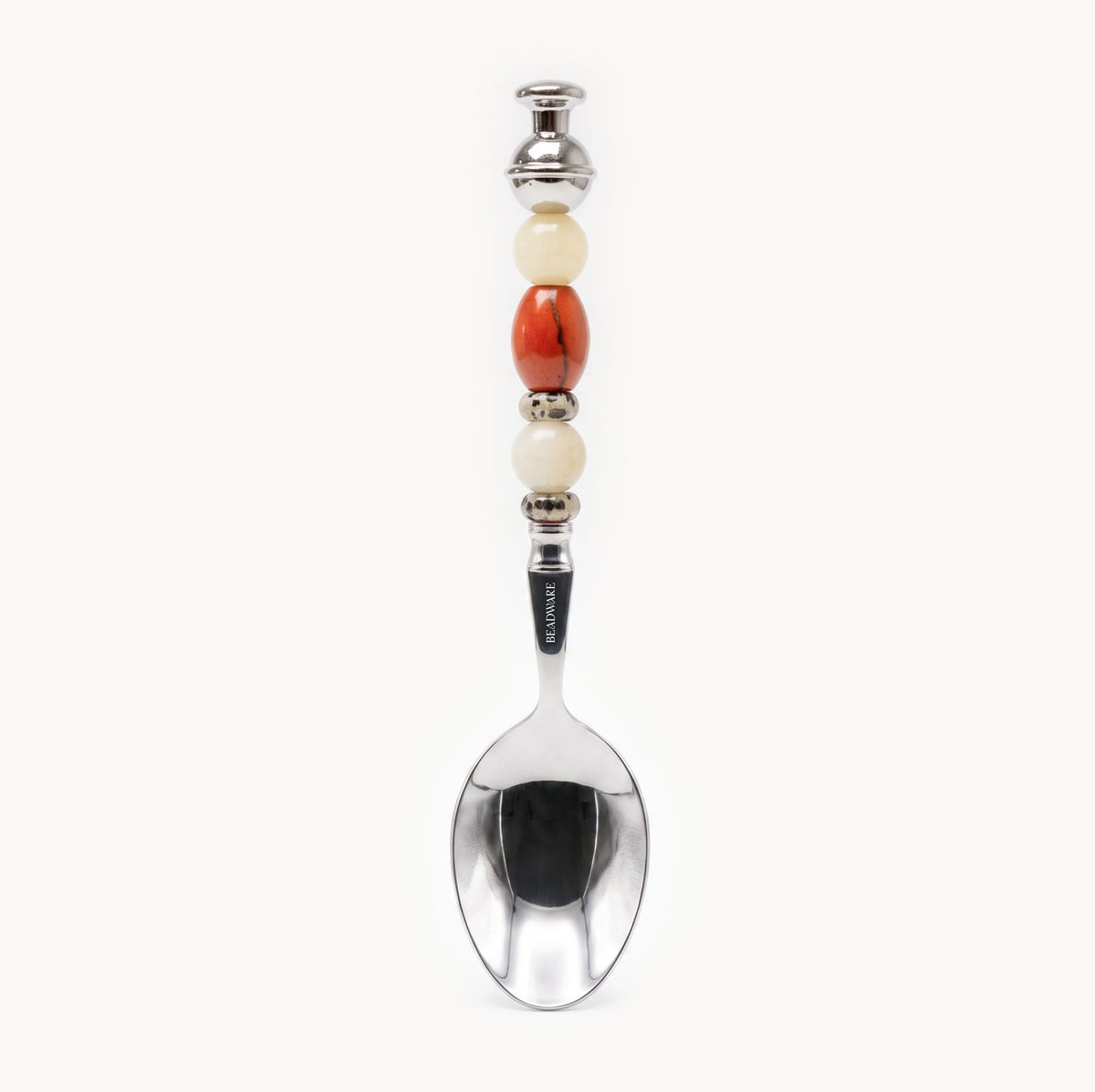 Colette Vermilion - 3 Piece Natural Stone Flatware Set - Beadware Studio