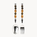 Elara Amber - 2 Piece Natural Stone Flatware Set - Beadware Studio