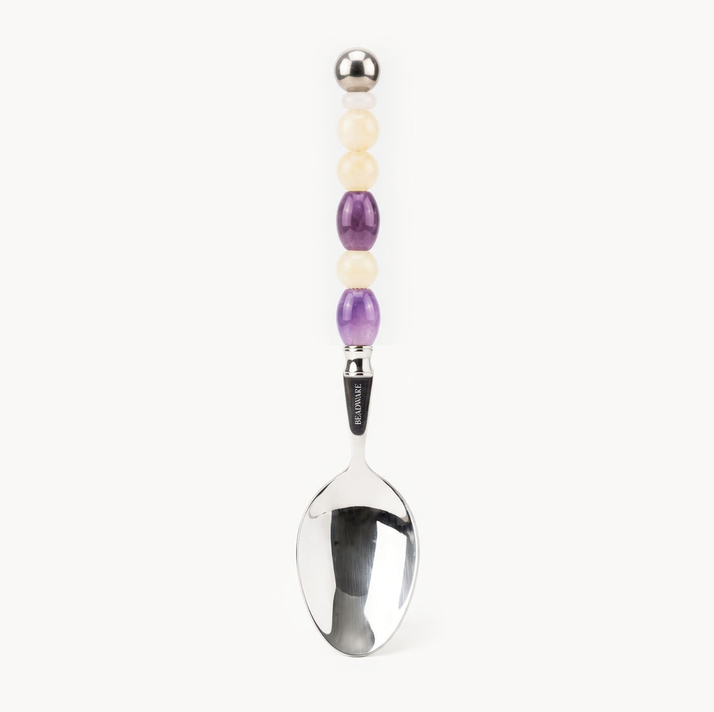 Elara Amethyst - 2 Piece Natural Stone Flatware Set - Beadware Studio
