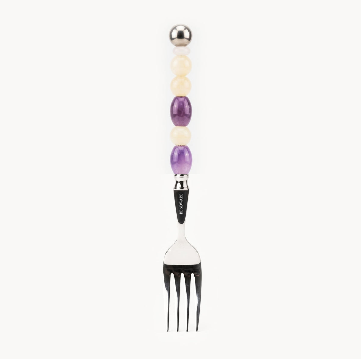 Elara Amethyst - 2 Piece Natural Stone Flatware Set - Beadware Studio