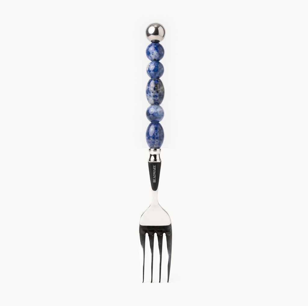 Elara Azure - 2 Piece Natural Stone Flatware Set - Beadware Studio