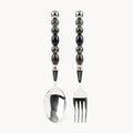 Elara Smoke - 2 Piece Natural Stone Flatware Set - Beadware Studio