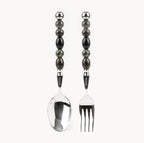 Elara Smoke - 2 Piece Natural Stone Flatware Set - Beadware Studio