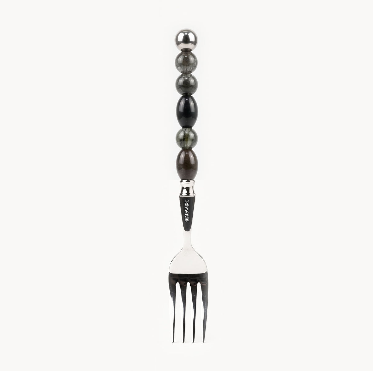 Elara Smoke - 2 Piece Natural Stone Flatware Set - Beadware Studio