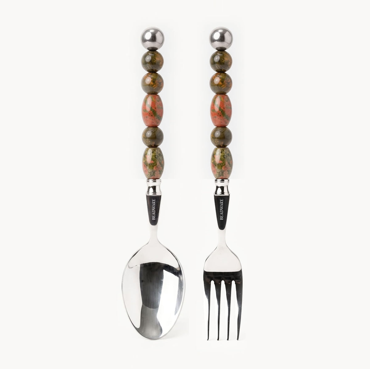 Elara Terra - 2 Piece Natural Stone Flatware Set - Beadware Studio