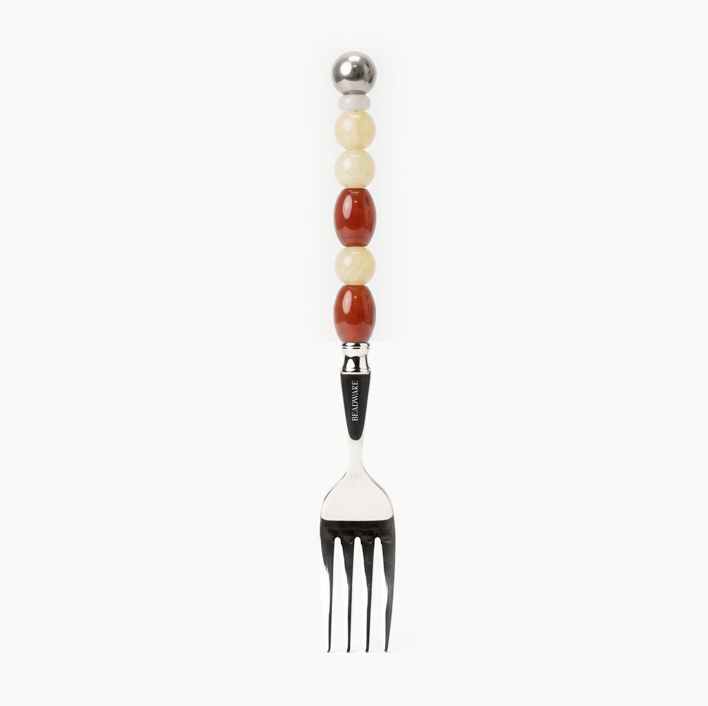 Elara Vermilion - 2 Piece Natural Stone Flatware Set - Beadware Studio