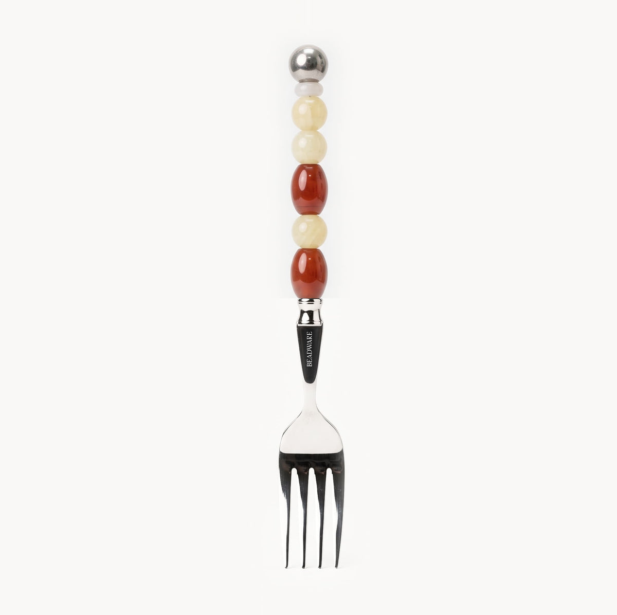 Elara Vermilion - 2 Piece Natural Stone Flatware Set - Beadware Studio