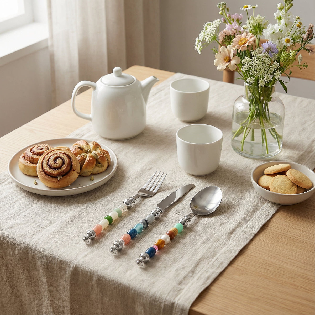 Gelato Beaded Flatware Set - Beadware Studio