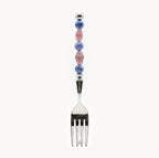 Lucette Cobalt & Blush Art Glass Flatware Set - Beadware Studio