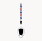 Lucette Cobalt & Blush Art Glass Flatware Set - Beadware Studio