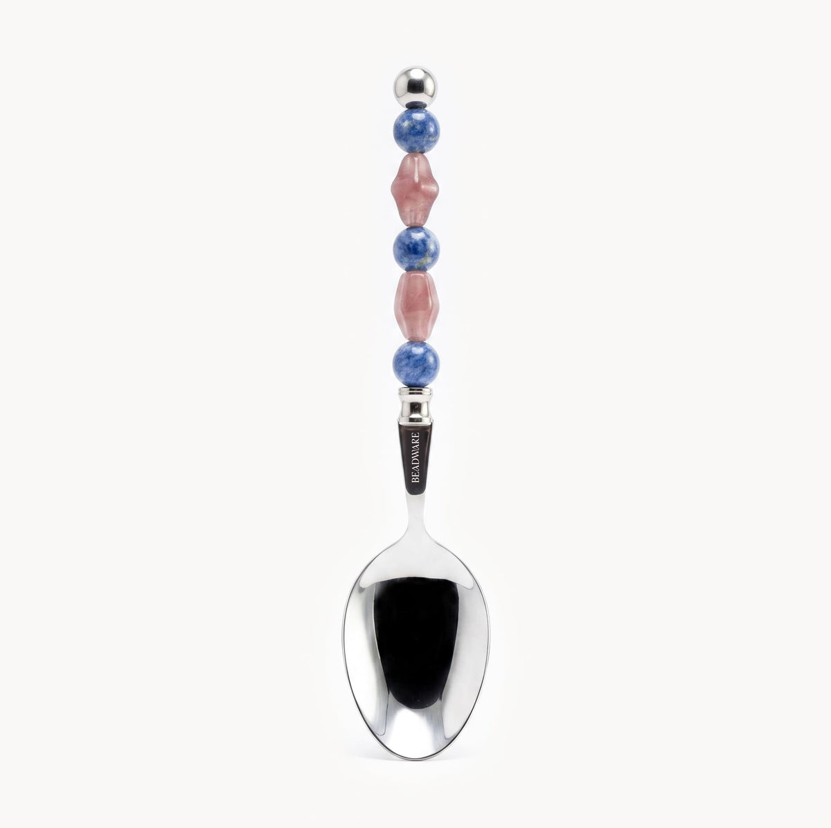 Lucette Cobalt & Blush Art Glass Flatware Set - Beadware Studio