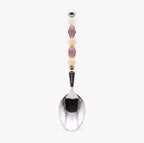 Lucette Mauve & Buttercream Art Glass Flatware Set - Beadware Studio