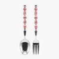 Lucette Rose Art Glass Flatware Set - Beadware Studio