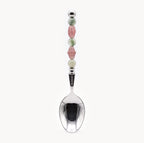 Lucette Sage & Blush Art Glass Flatware Set - Beadware Studio
