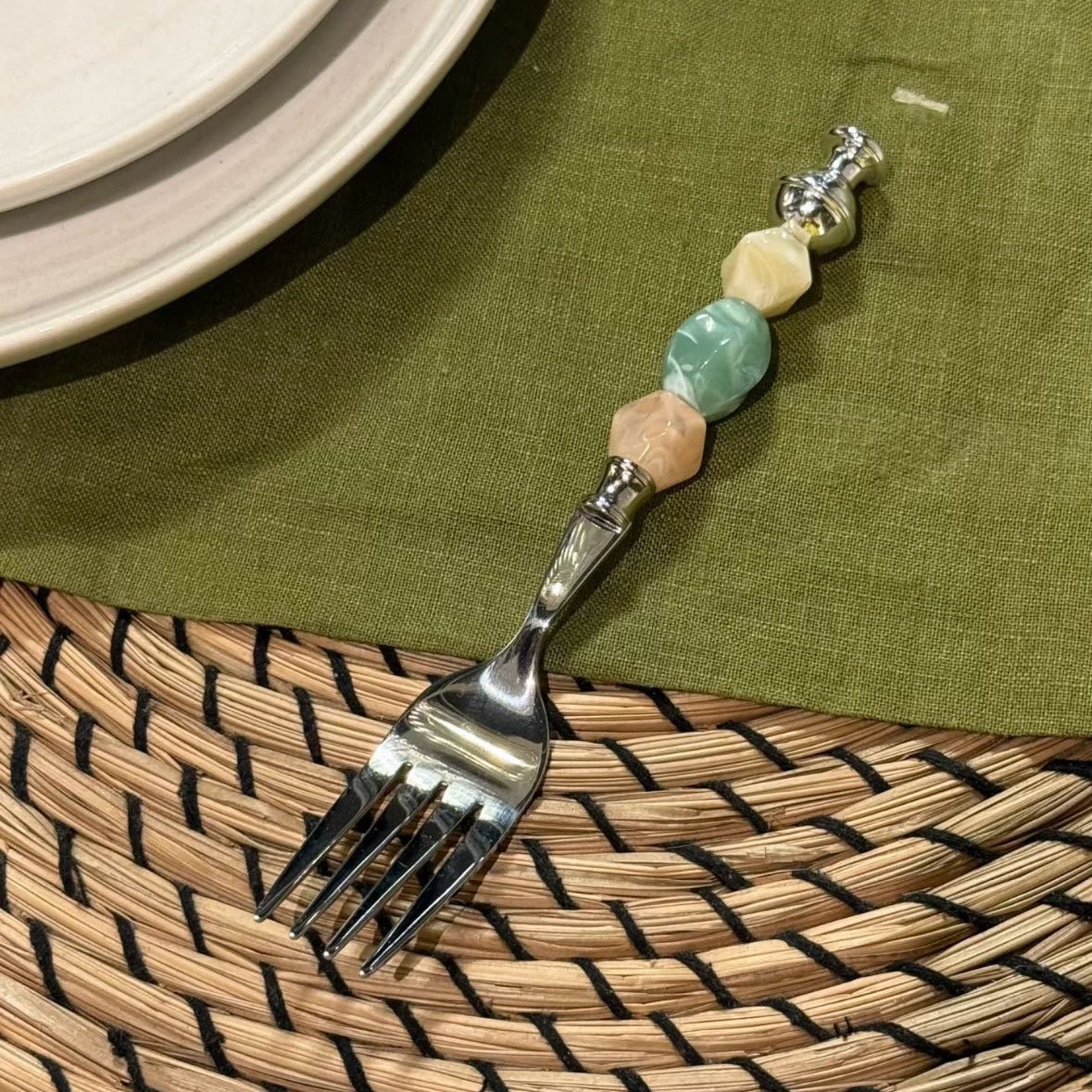 Macaron Beaded Flatware Set - Beadware Studio