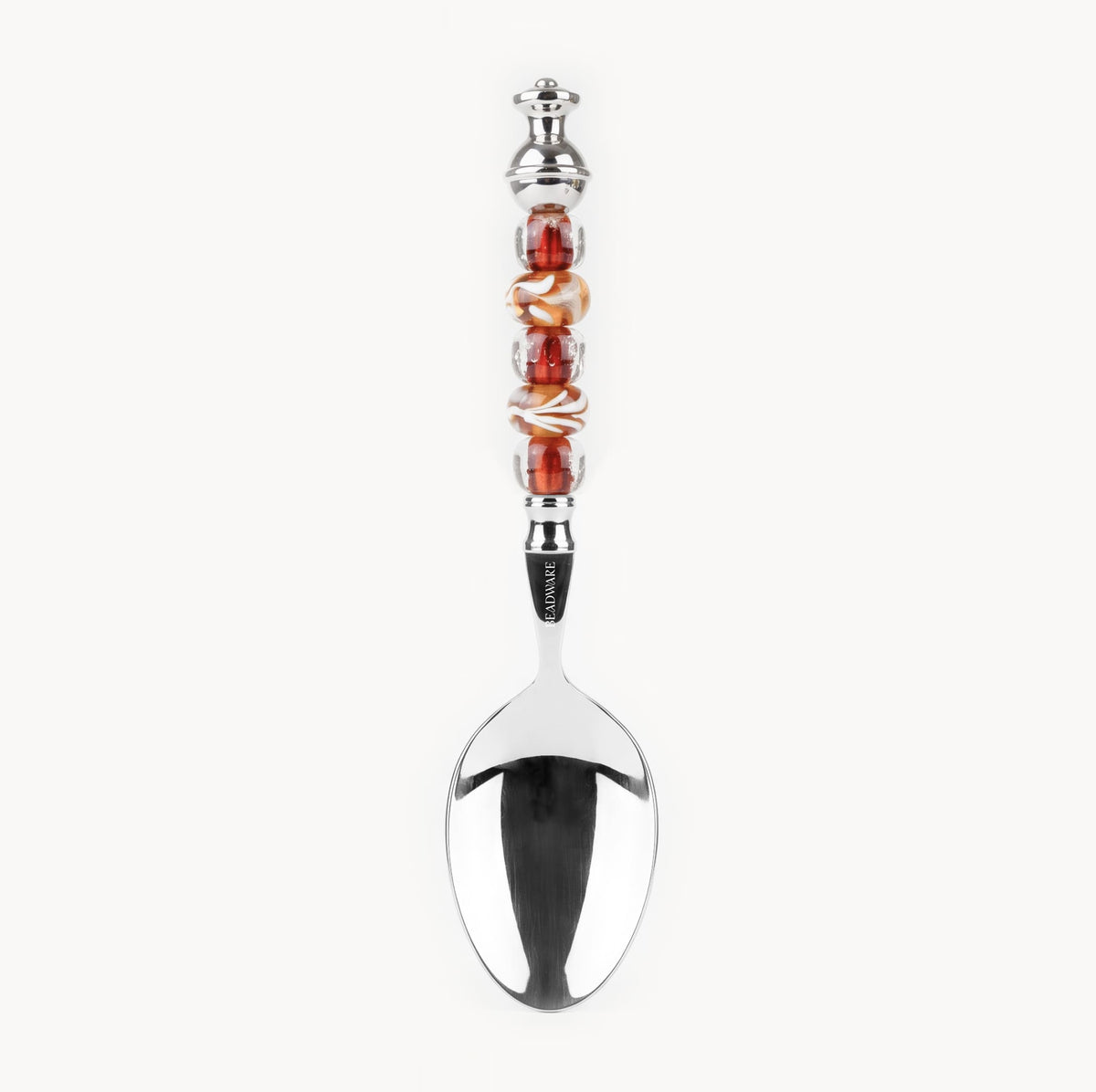 Marielle Amber Swirl - 3-Piece Art Glass Flatware Set - Beadware Studio