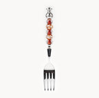 Marielle Amber Swirl - 3-Piece Art Glass Flatware Set - Beadware Studio