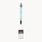 Marielle Aqua Mist - 3-Piece Art Glass Flatware Set - Beadware Studio