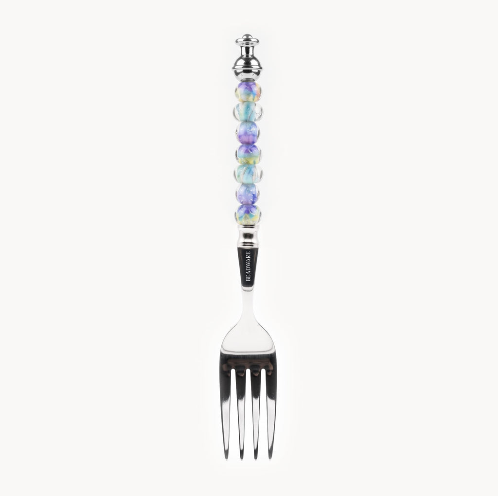 Marielle Aurora - 3-Piece Art Glass Flatware Set - Beadware Studio