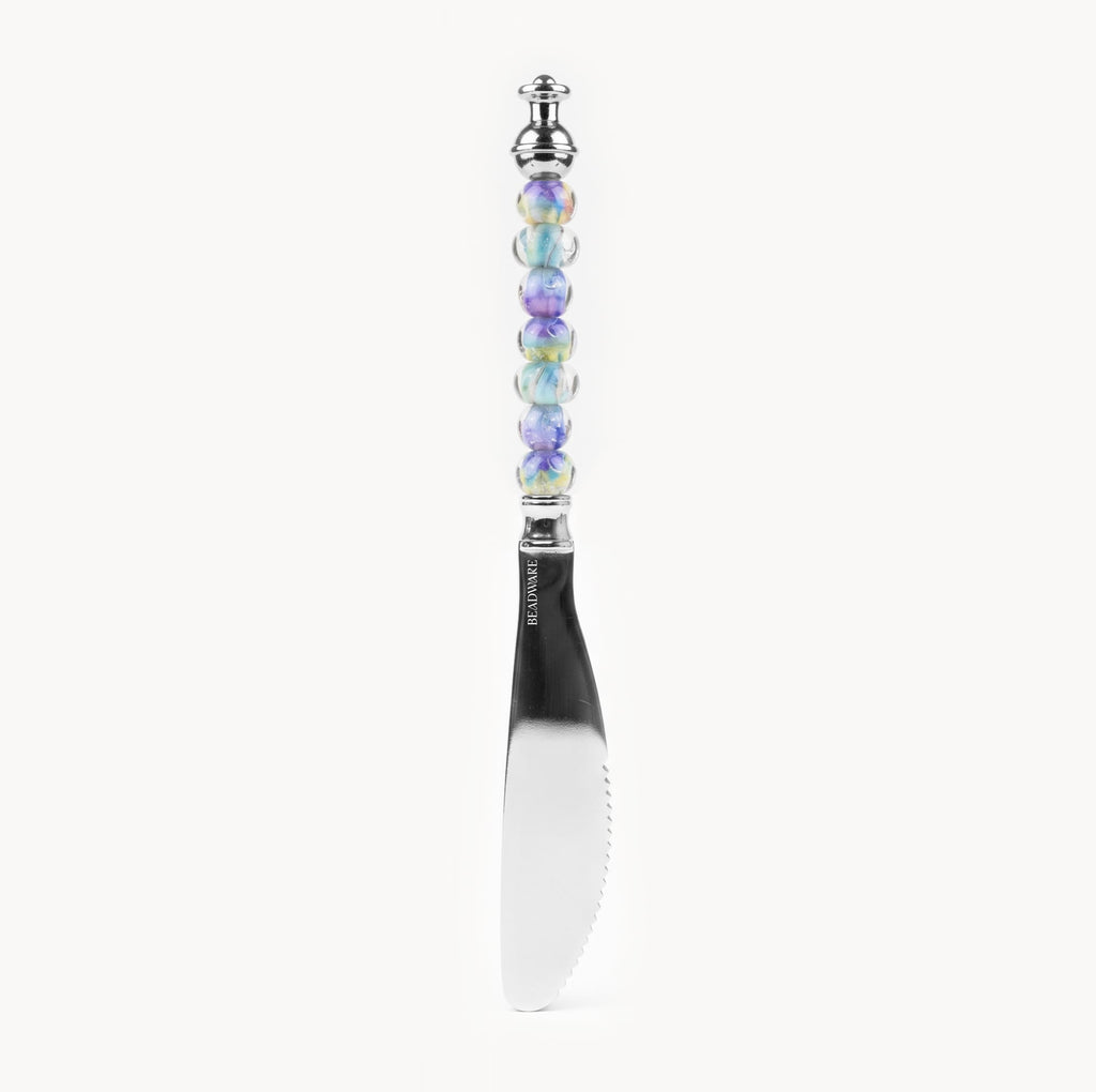 Marielle Aurora - 3-Piece Art Glass Flatware Set - Beadware Studio