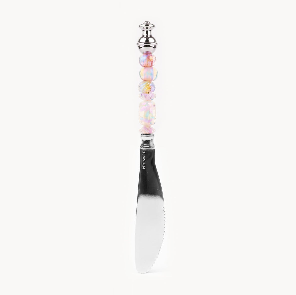 Marielle Opal Blush - 3-Piece Art Glass Flatware Set - Beadware Studio