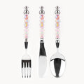 Marielle Opal Blush - 3-Piece Art Glass Flatware Set - Beadware Studio