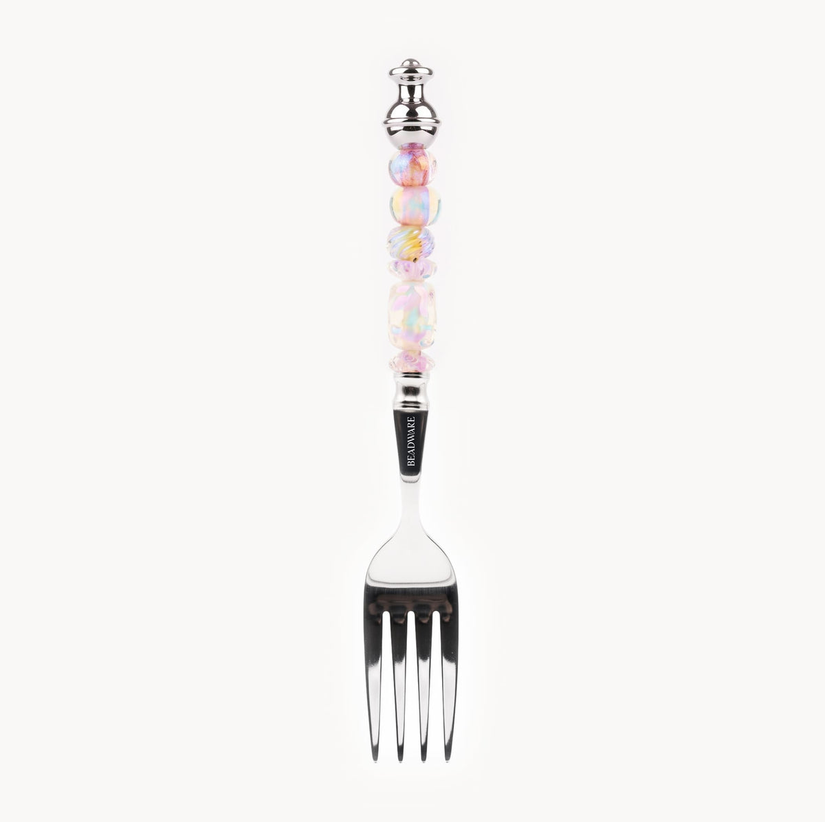 Marielle Opal Blush - 3-Piece Art Glass Flatware Set - Beadware Studio