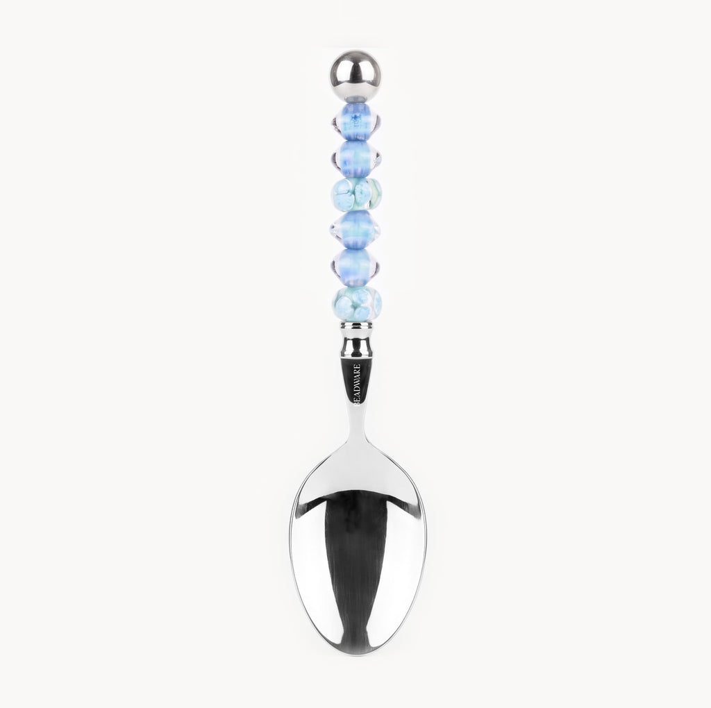 Marielle Periwinkle - 3-Piece Art Glass Flatware Set - Beadware Studio