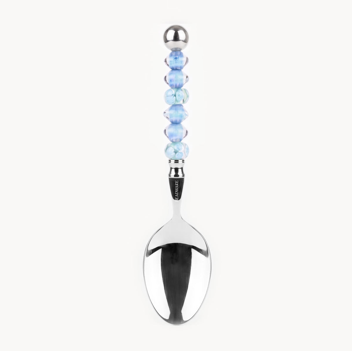 Marielle Periwinkle - 3-Piece Art Glass Flatware Set - Beadware Studio
