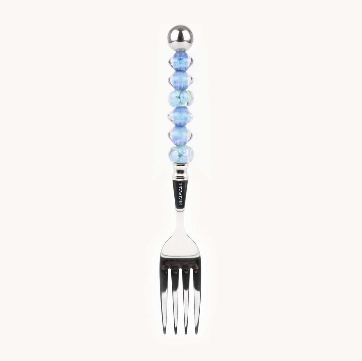 Marielle Periwinkle - 3-Piece Art Glass Flatware Set - Beadware Studio