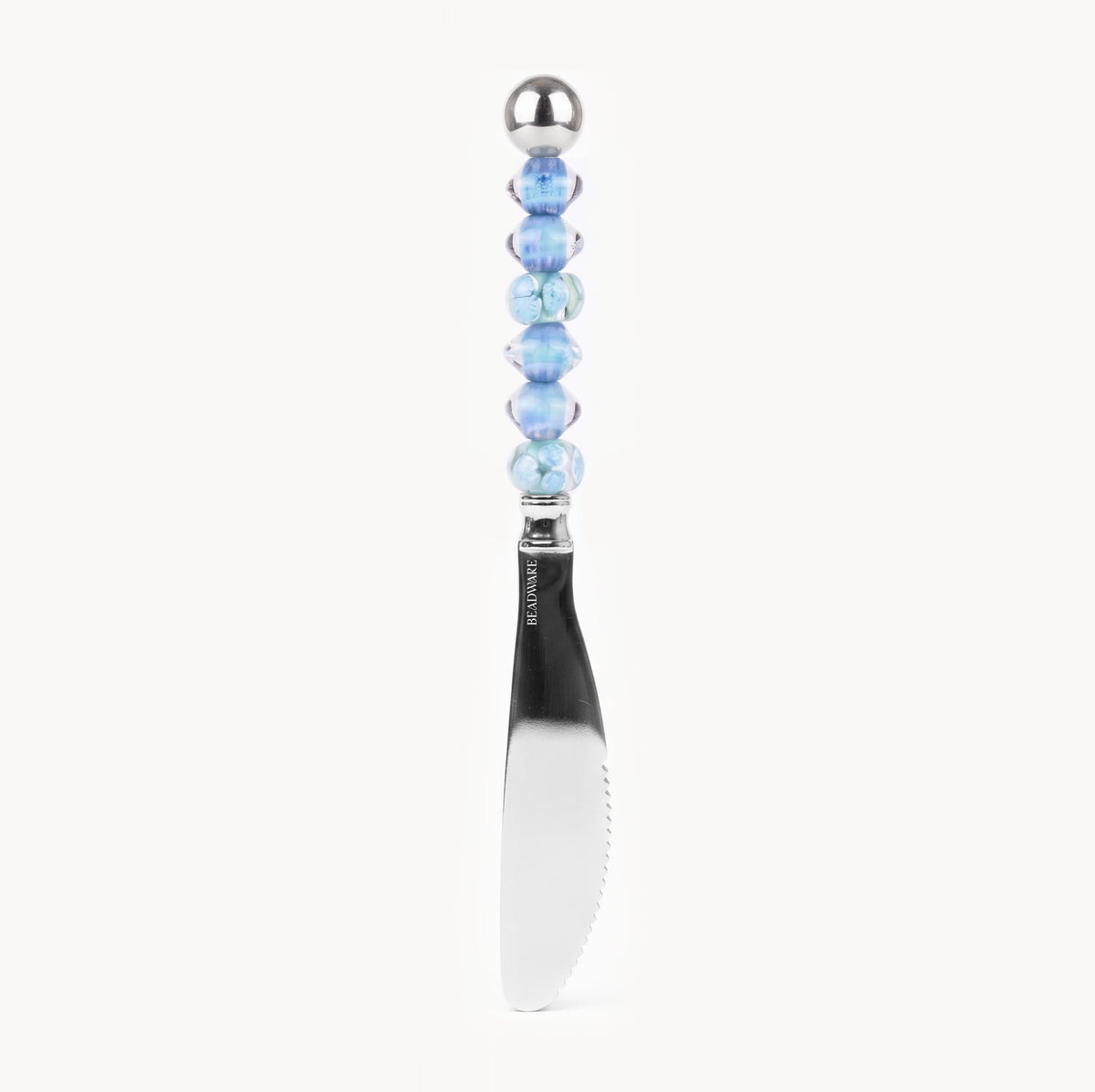 Marielle Periwinkle - 3-Piece Art Glass Flatware Set - Beadware Studio