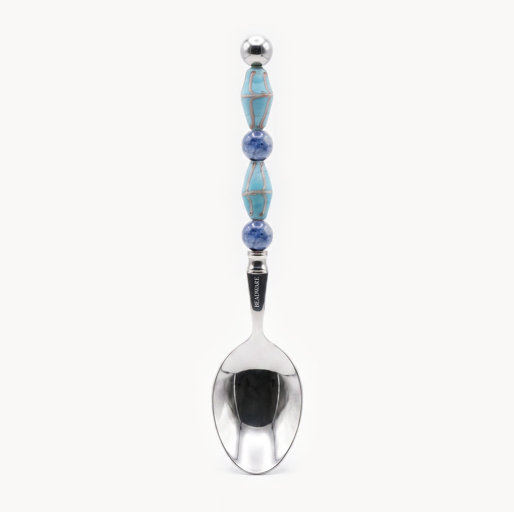 Paloma Azure Art Glass Flatware - Beadware Studio