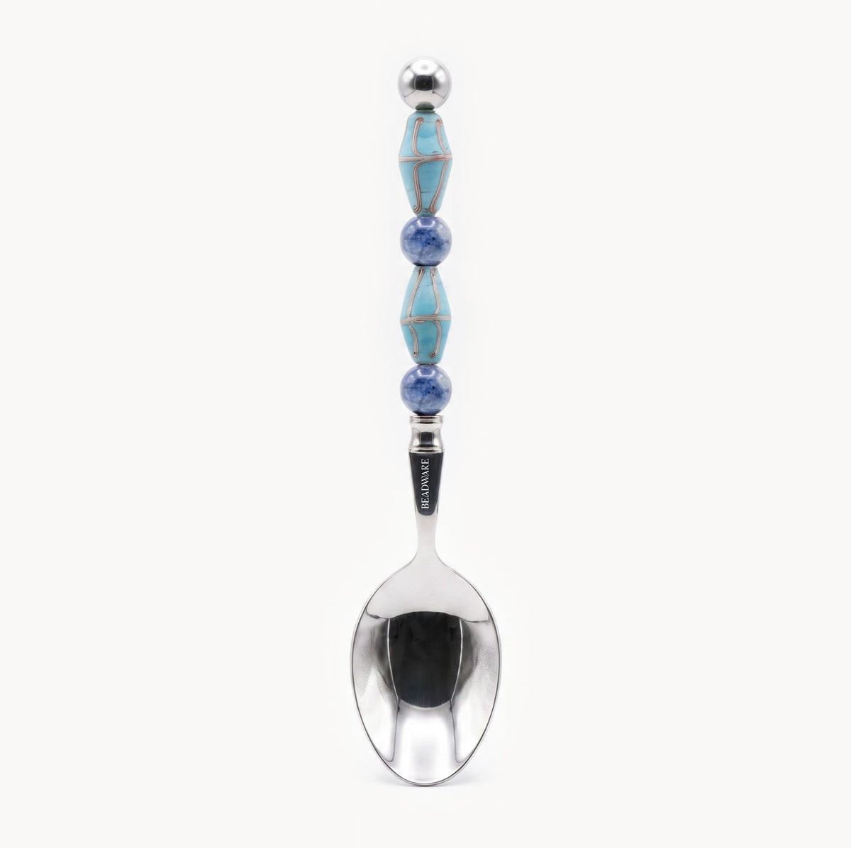 Paloma Azure Art Glass Flatware - Beadware Studio