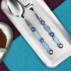 Paloma Azure Art Glass Flatware - Beadware Studio