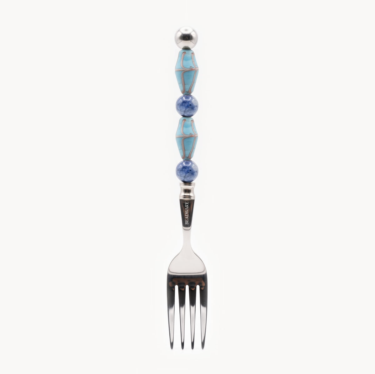 Paloma Azure Art Glass Flatware - Beadware Studio