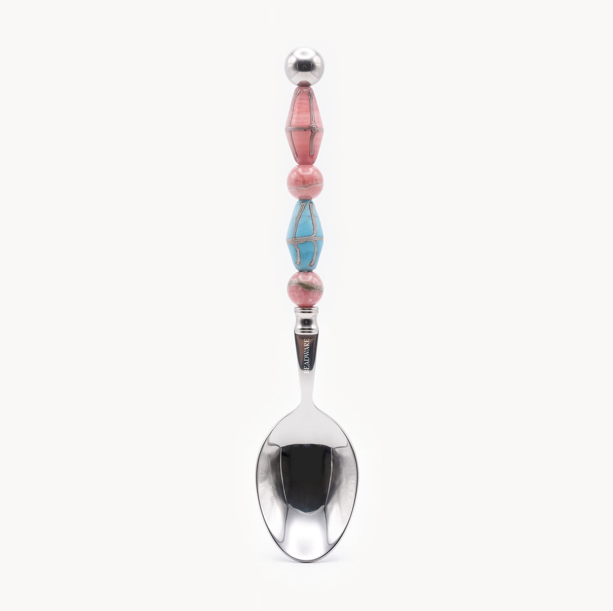 Paloma Rose Azure Art Glass Flatware - Beadware Studio