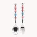 Paloma Rose Azure Art Glass Flatware - Beadware Studio