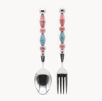 Paloma Rose Azure Art Glass Flatware - Beadware Studio