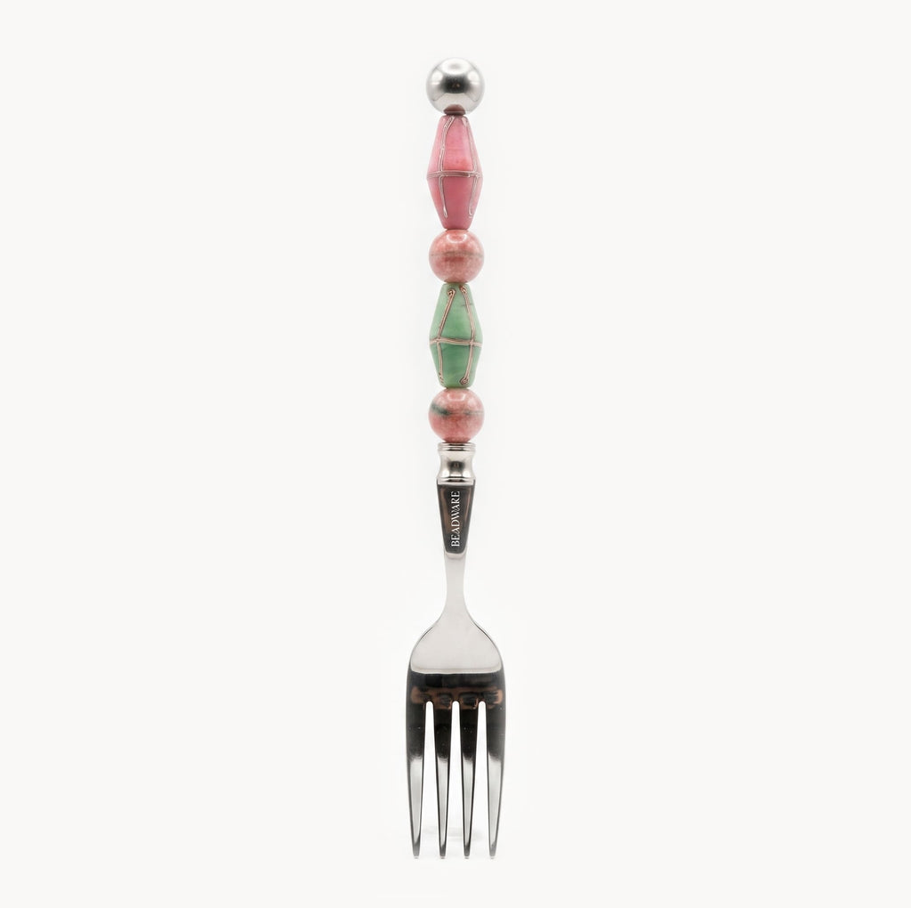 Paloma Rose Garden Art Glass Flatware - Beadware Studio