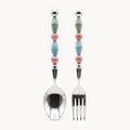 Paloma Seafoam Art Glass Flatware - Beadware Studio