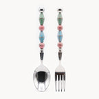 Paloma Seafoam Art Glass Flatware - Beadware Studio