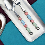 Paloma Seafoam Art Glass Flatware - Beadware Studio