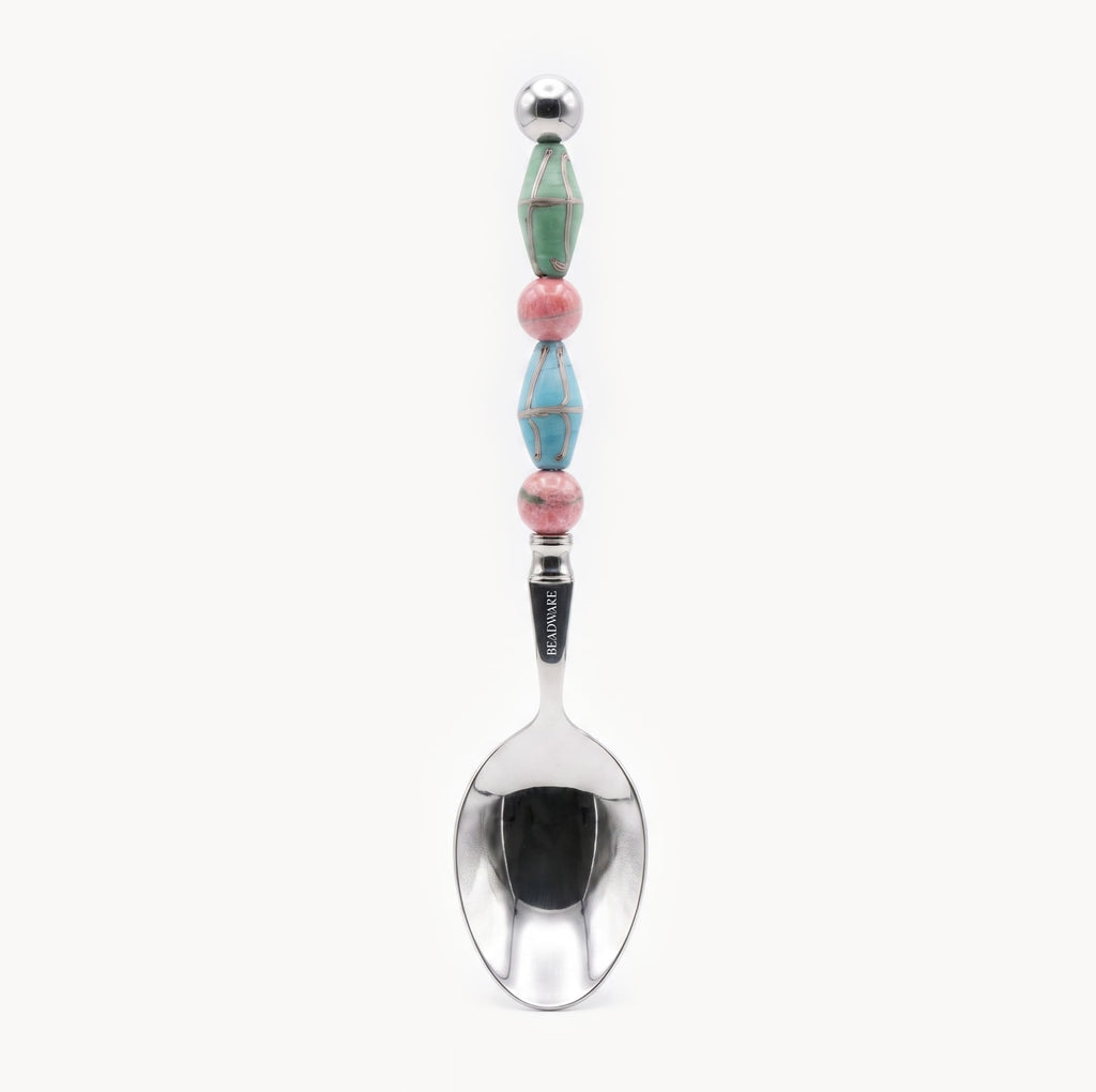 Paloma Seafoam Art Glass Flatware - Beadware Studio