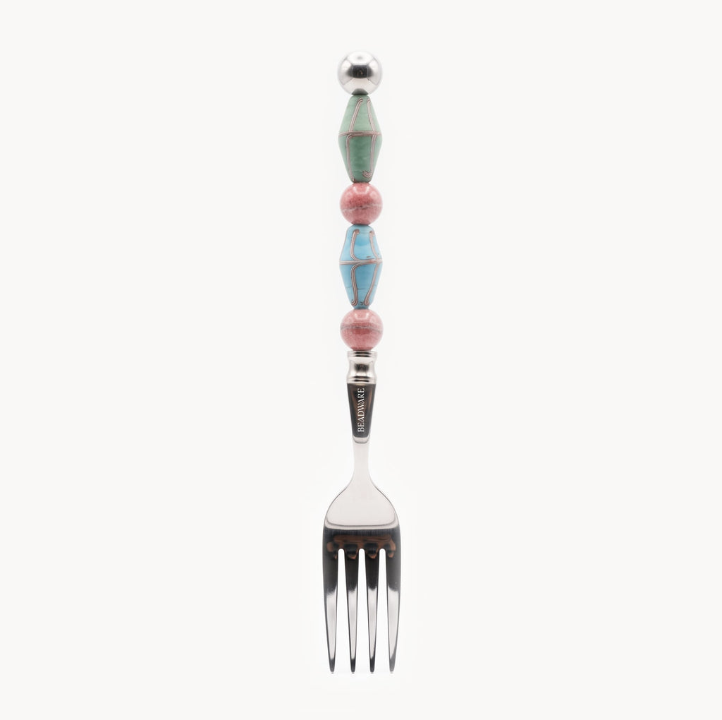Paloma Seafoam Art Glass Flatware - Beadware Studio