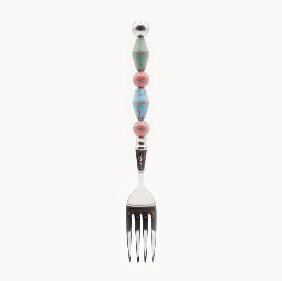 Paloma Seafoam Art Glass Flatware - Beadware Studio
