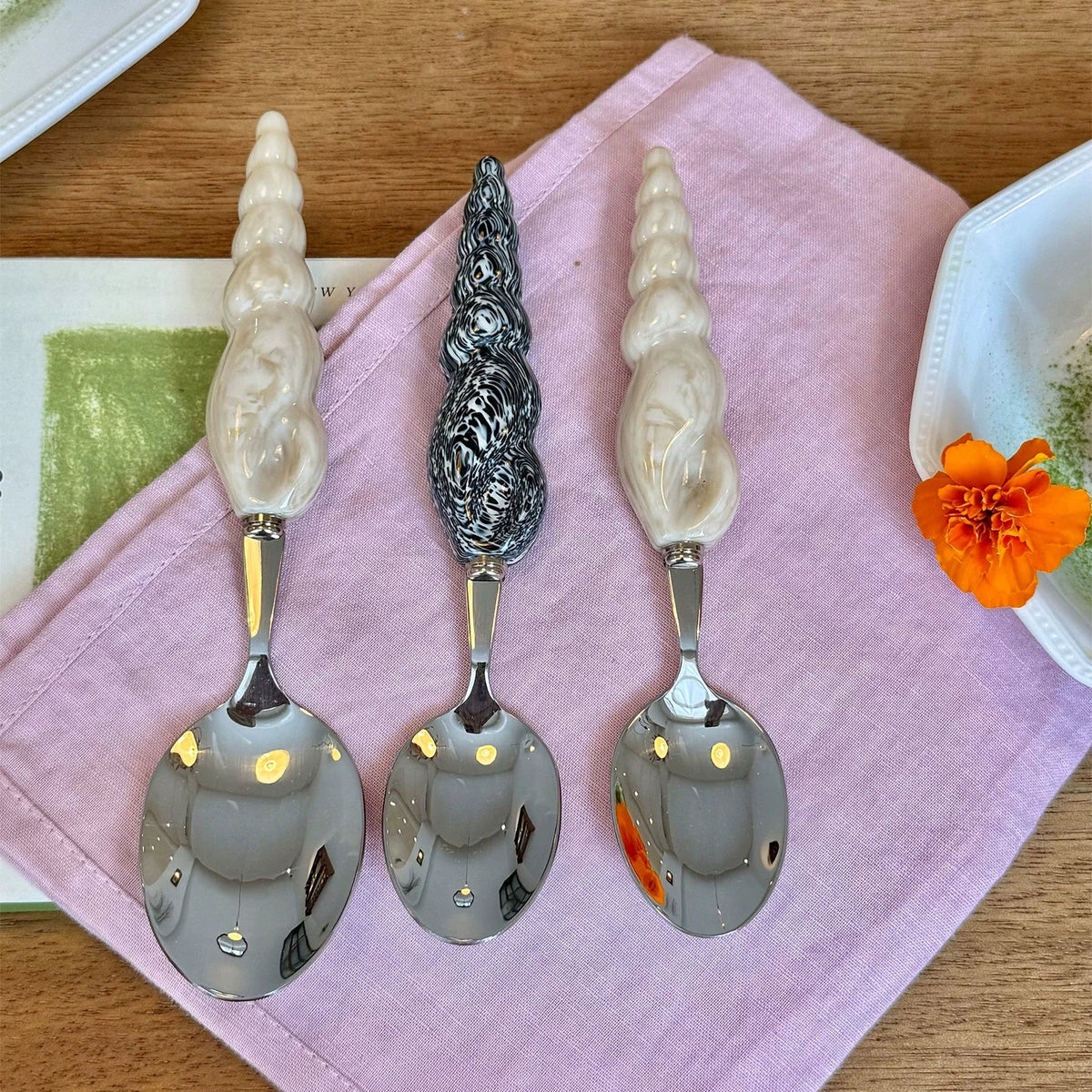 Sculpted Seashell Flatware - Beadware Studio